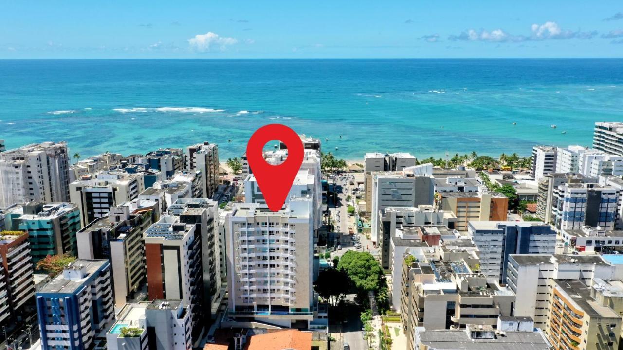 Edf Promenade - Apartamento Com 2 Quartos Climatizados A 150M Da Beira-Mar De Ponta Verde - Piscina, Academia, Sauna, Lavanderia, Home Cine, Churrasqueira, Salao De Jogos, Area Kids Maceio  Luaran gambar