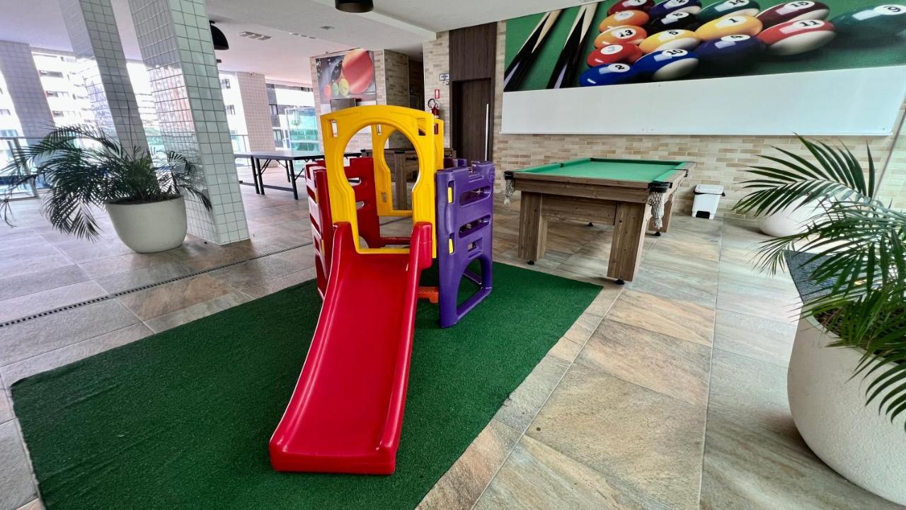 Edf Promenade - Apartamento Com 2 Quartos Climatizados A 150M Da Beira-Mar De Ponta Verde - Piscina, Academia, Sauna, Lavanderia, Home Cine, Churrasqueira, Salao De Jogos, Area Kids Maceio  Luaran gambar