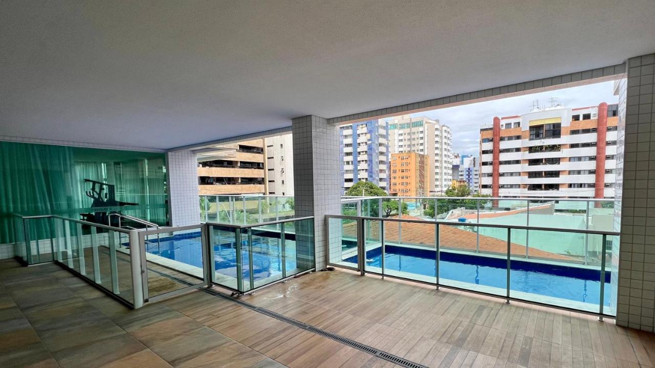 Edf Promenade - Apartamento Com 2 Quartos Climatizados A 150M Da Beira-Mar De Ponta Verde - Piscina, Academia, Sauna, Lavanderia, Home Cine, Churrasqueira, Salao De Jogos, Area Kids Maceio  Luaran gambar